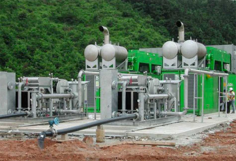 Gas chiller units for power generation