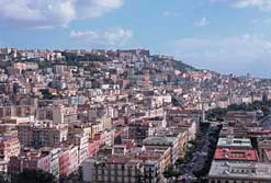 Aerial view of a town skyline representative of the population size served by a T Range module
