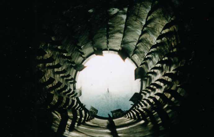 Close-up of shredded and dried municipal solid waste feedstock ready for the gasifier