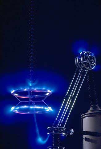 Close-up of the UV catalytic wire mesh generating Activated Air