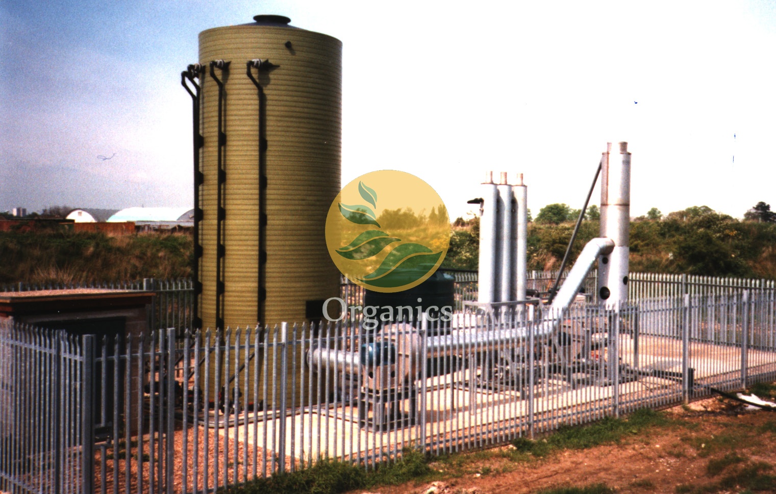 Compact packed-bed stripper column footprint at a landfill leachate treatment facility