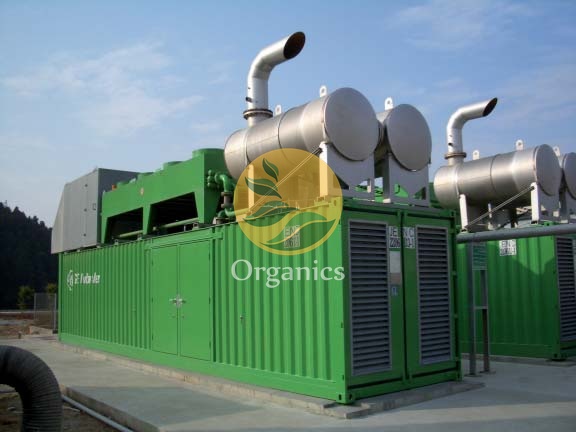 Industrial pyrolysis reactor and gas processing equipment inside a waste-to-energy facility