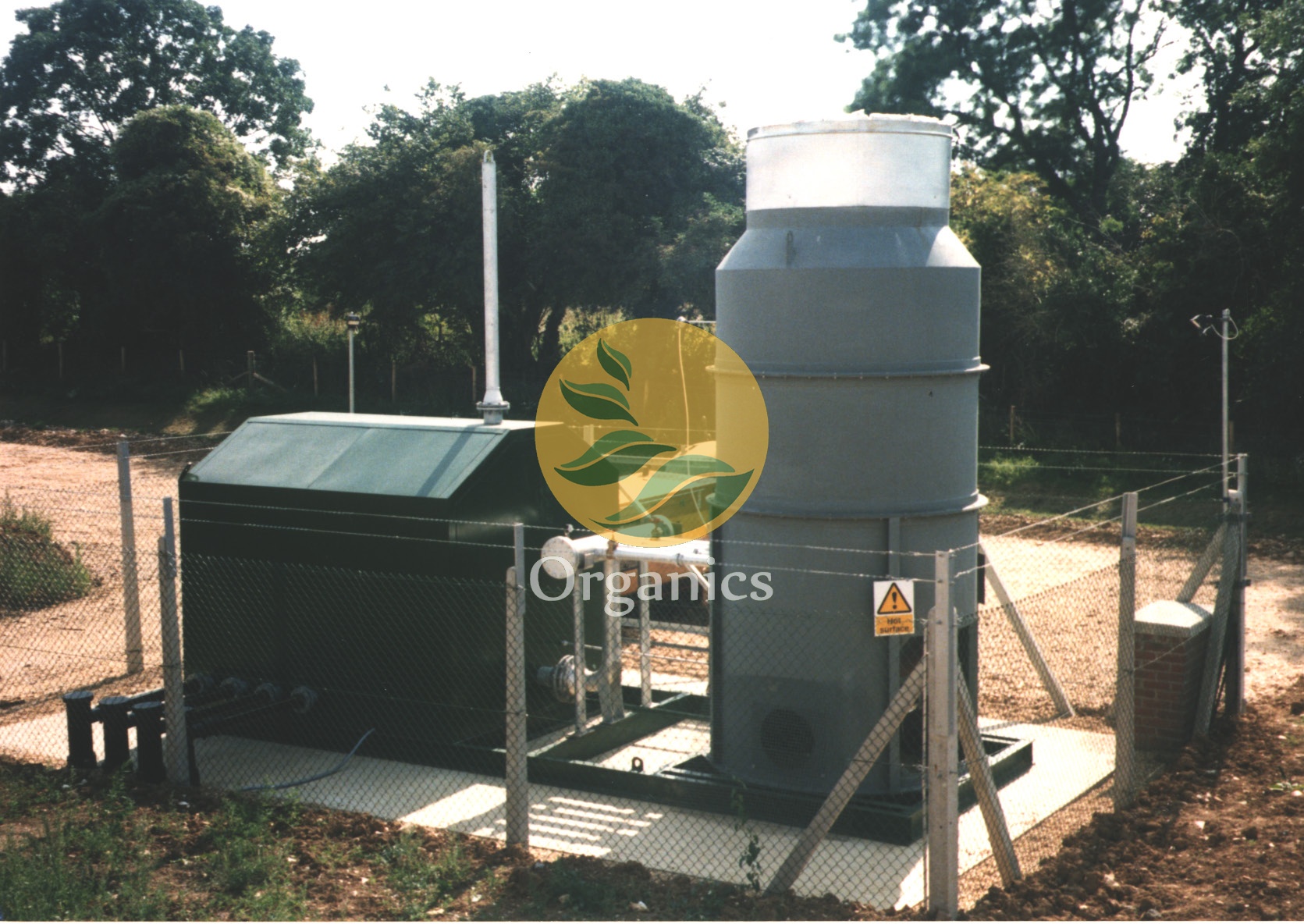 Solar-powered wellhead flare unit installed at a remote landfill site