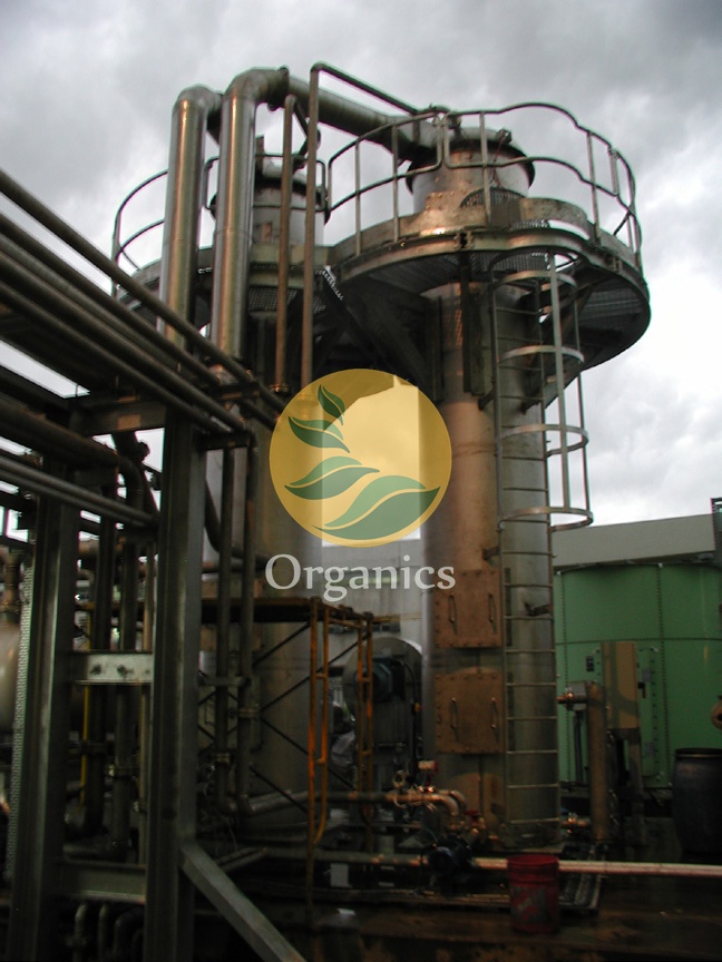 Thermally-driven ammonia stripping plant with steam raising and cooling tower components